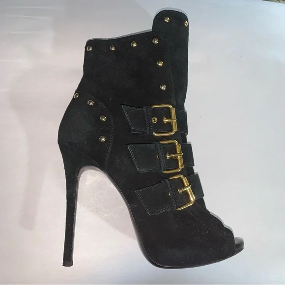 Giuseppe zanotti peep toe booties top